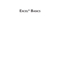 cover of the book Excel Basics: Foundations • Formulas • Graphs