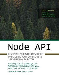 cover of the book Node.js API: Learn server-side JavaScript by building your own Node.js server from scratch