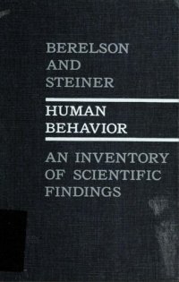 cover of the book HUMAN BEHAVIOR An Inventory of Scientific Findings