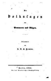 cover of the book Die Volkssagen von Pommern und Rügen