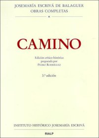 cover of the book CAMINO (Edición crítico-histórica) (Obras completas de San Josemaría Escrivá) (Spanish Edition)