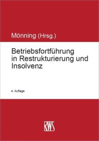 cover of the book Betriebsfortführung in Restrukturierung und Insolvenz