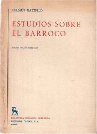 cover of the book Estudios sobre el Barroco