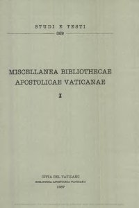 cover of the book Miscellanea Bibliothecae Apostolicae Vaticanae