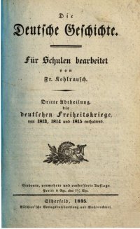 cover of the book Die deutschen Freiheitskriege von 1813, 1814 und 1815