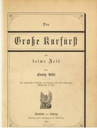 cover of the book Der Große Kurfürst und seine Zeit