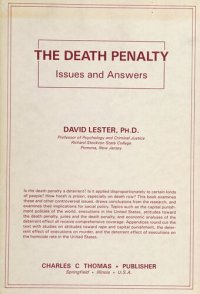 cover of the book The Death Penalty: Issues and Answers