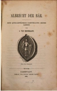 cover of the book Albrecht der Bär : Eine quellenmäßige Darstellung seines Lebens