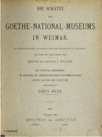 cover of the book Die Schätze des Goethe-National-Museums in Weimar