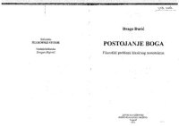 cover of the book Postojanje boga : filozofski problemi klasičnog monoteizma