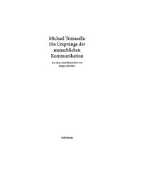 cover of the book Die Ursprünge der menschlichen Kommunikation