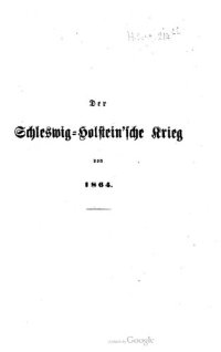 cover of the book Der Schleswig-Holsteinsche Krieg von 1864