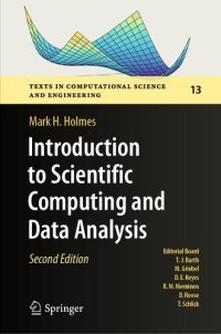 cover of the book Introduction to Scientific Computing and Data Analysis (Texts in Computational Science and Engineering, 13)