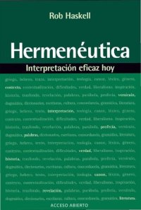 cover of the book Hermenéutica