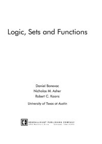 cover of the book Logic, Sets, and Functions