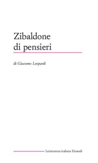 cover of the book Zibaldone di pensieri