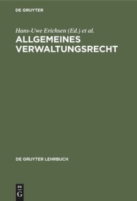 cover of the book Allgemeines Verwaltungsrecht