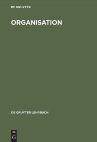 cover of the book Organisation