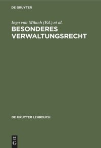 cover of the book Besonderes Verwaltungsrecht