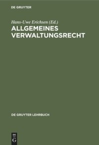 cover of the book Allgemeines Verwaltungsrecht