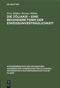 cover of the book Die Zöliakie – Eine besondere Form der Eiweissunverträglichkeit