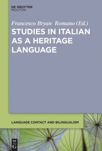 cover of the book Studies in Italian as a Heritage Language