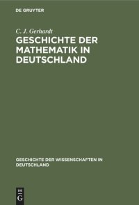 cover of the book Geschichte der Mathematik in Deutschland