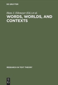 cover of the book Words, Worlds, and Contexts: New Approaches in Word Semantics