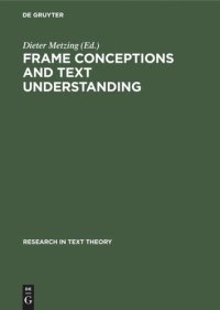 cover of the book Frame Conceptions and Text Understanding