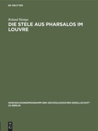 cover of the book Die Stele aus Pharsalos im Louvre