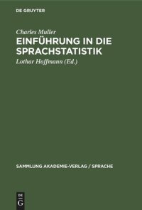 cover of the book Einführung in die Sprachstatistik