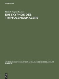 cover of the book Ein Skyphos des Triptolemosmalers