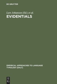 cover of the book Evidentials: Turkic, Iranian and Neighbouring Languages