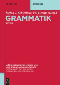 cover of the book Grammatik: Band 2 Syntax