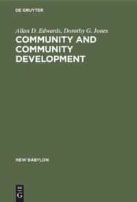 cover of the book Community and community development