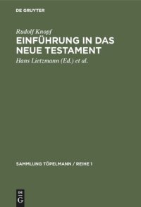 cover of the book Einführung in das Neue Testament