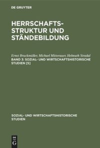 cover of the book Herrschaftsstruktur und Ständebildung: Band 3