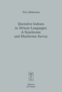 cover of the book Quotative Indexes in African Languages: A Synchronic and Diachronic Survey