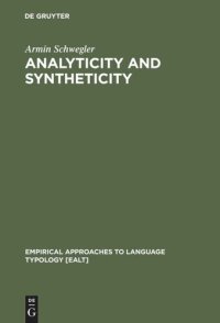 cover of the book Analyticity and Syntheticity: A Diachronic Perspective with Special Reference to Romance Languages