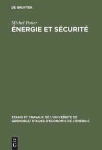 cover of the book Énergie et sécurité