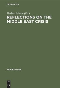 cover of the book Reflections on the Middle East crisis