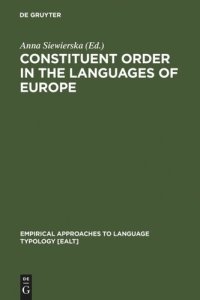 cover of the book Eurotyp: 1 Constituent Order in the Languages of Europe