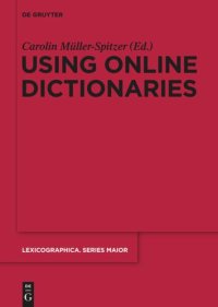 cover of the book Using Online Dictionaries