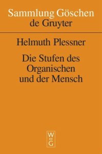 cover of the book Die Stufen des Organischen und der Mensch: Einleitung in die philosophische Anthropologie