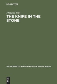 cover of the book The Knife in the Stone: Essays in Literary Theory