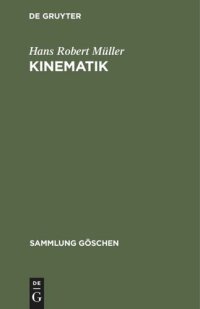 cover of the book Kinematik