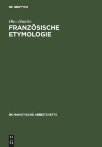 cover of the book Französische Etymologie: Einführung und Überblick