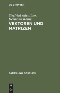 cover of the book Vektoren und Matrizen