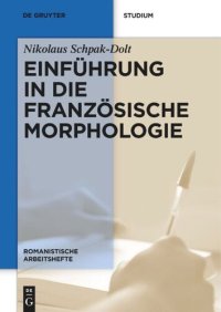 cover of the book Einführung in die französische Morphologie