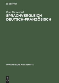 cover of the book Sprachvergleich Deutsch-Französisch